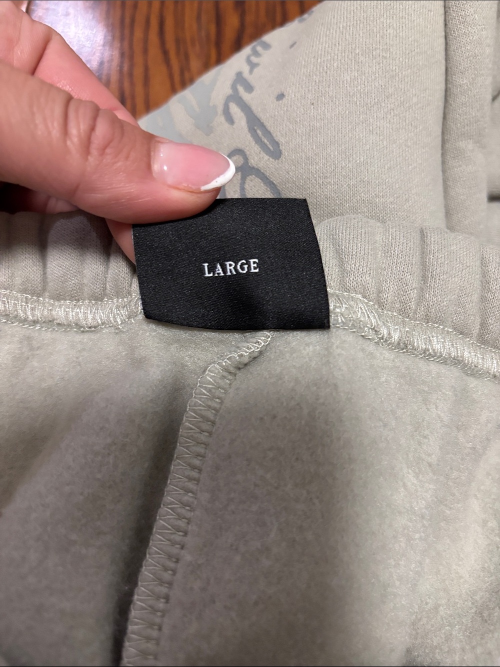 Civil Regime No Mercy Ash Gray Sweatpants Joggers Size: Large NWT oversized - Picture 6 of 8